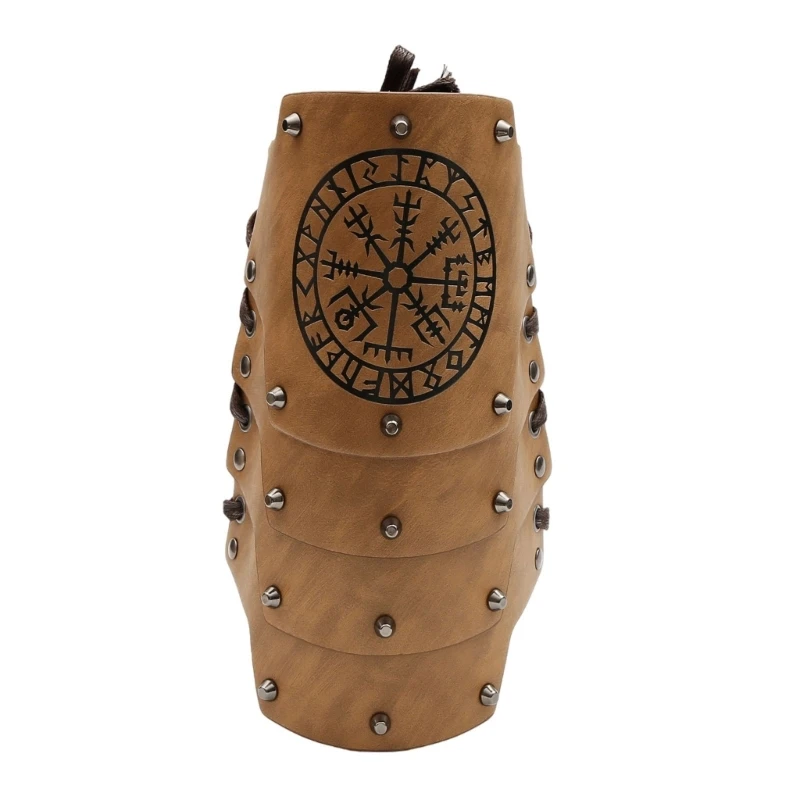 Polsini da polso in rilievo da uomo Bracer Cosplay Bracer Polsino per feste Trasporto goccia