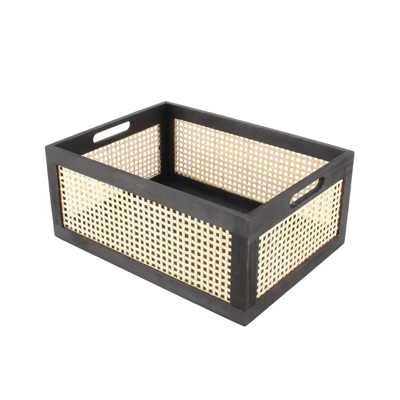 

Retro Book Storage Basket Desktop Wooden Box Storage Basket Snacks, Cosmetics, Storage, Sorting & Storage Box-BAAX