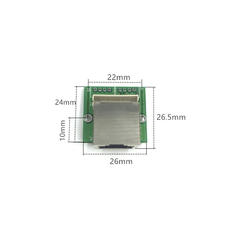 Switch Ethernet industriale da 38mm switch ethernet di rete industriale a 4 porte 10/100M 5V/12V/15V ingresso di alimentazione temperatura da-40 a
