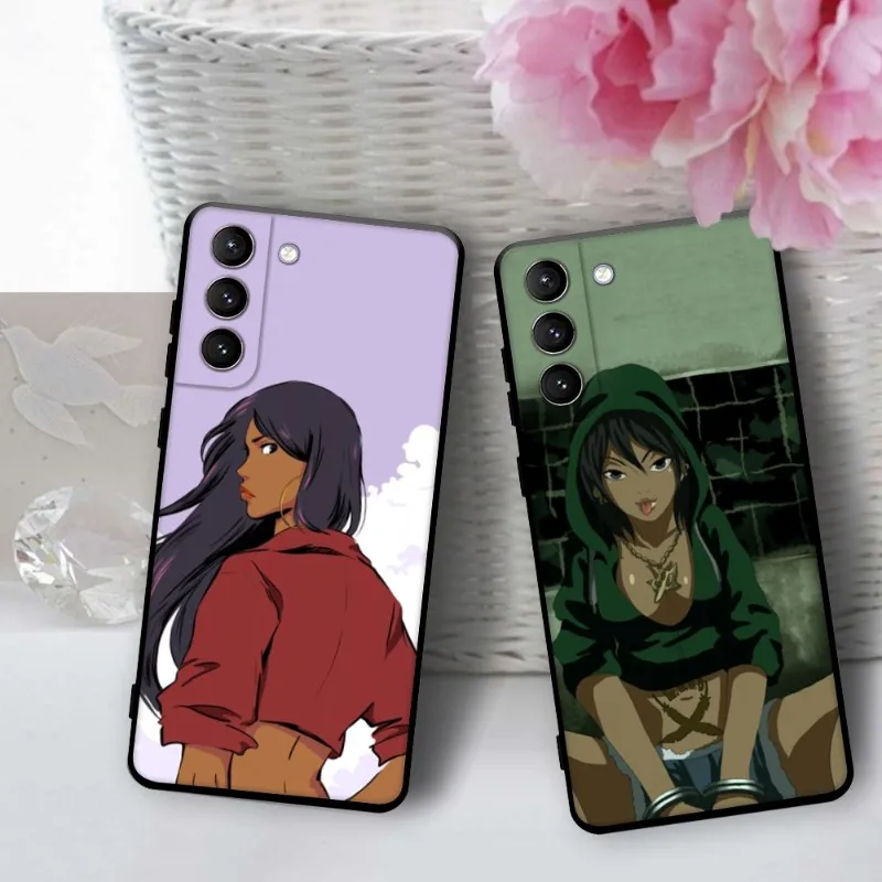 Michiko To Hatchin Michiko Malandro Phone Case For Samsung S22 23 21 S20 FE Ultra S10 S9 S8 Plus S10e Note 20Ultra 10Plus Cover