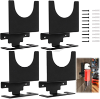 Angle Grinder Holder Polisher Storage Rack Stand with Cord Hook Multipurpose Wall Mounted Bracket Polisher Holder 2/4 Pack