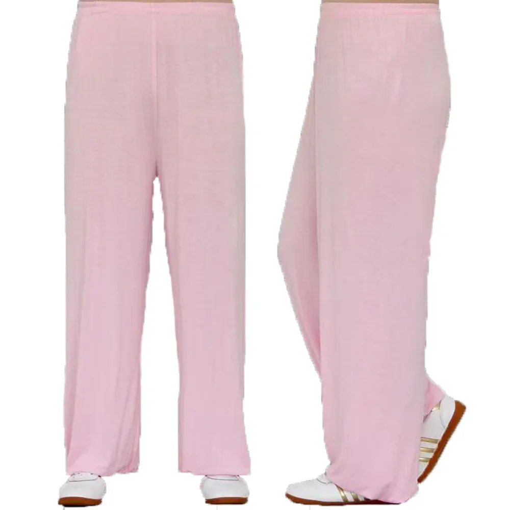 Calças modais tai chi de alta qualidade verão calças de treinamento soltas kung fu yoga lanterna