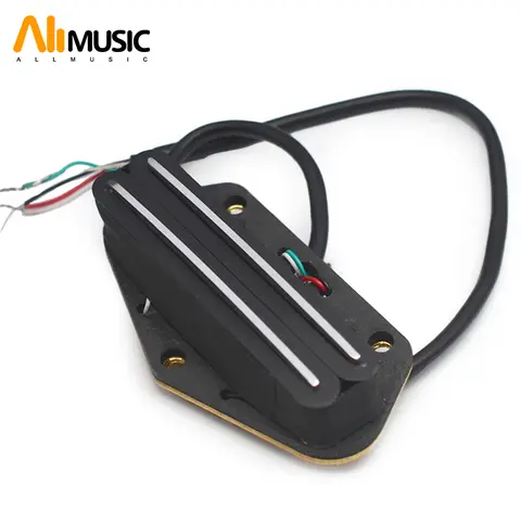 Alnico 5 Tele Pickup Dual Rail Humbucker Bridge Pickup Fit Fender Tele Guitar Part Multi-Colour