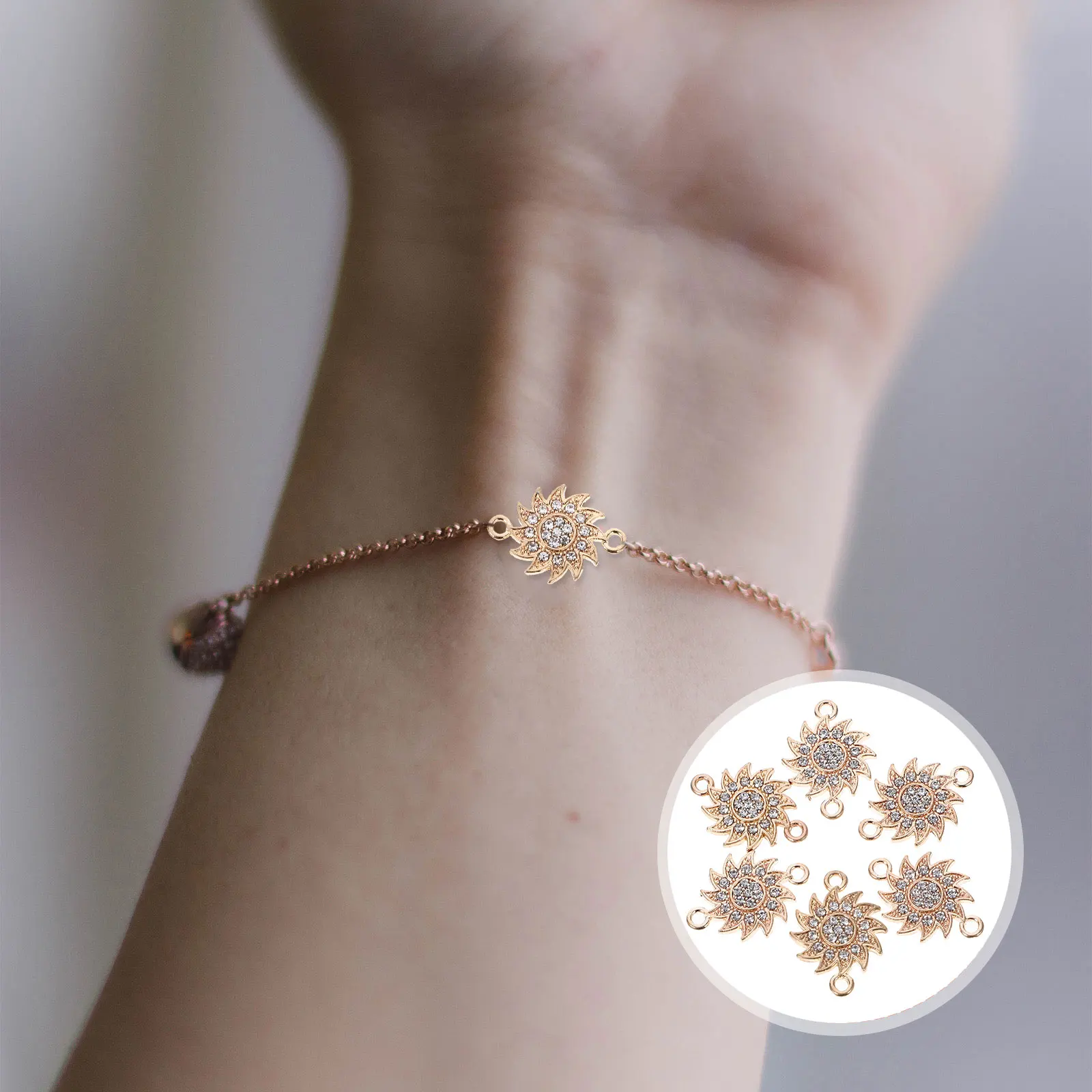 

20 Pcs Sun Flower Pendant Jewelry Making Pendants Sunflower Necklace Aesthetic Charms for