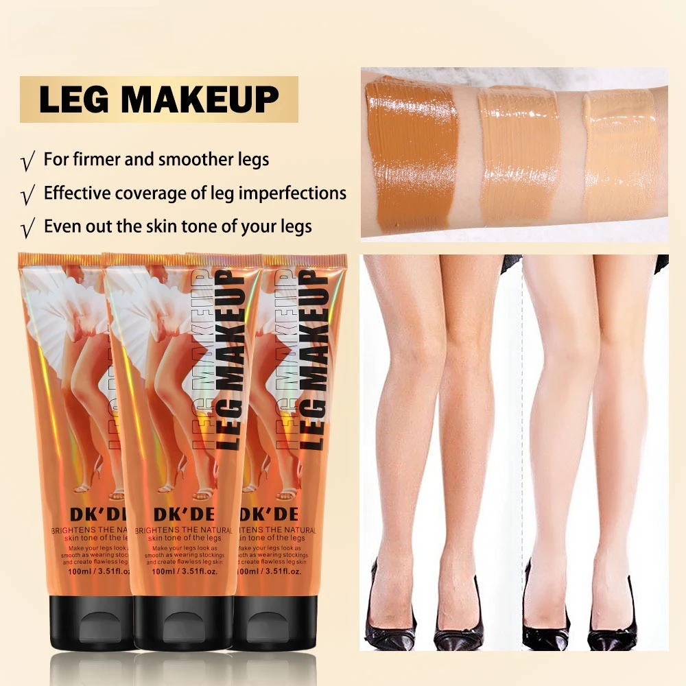 Three Colors Leg Makeup Concealer & Highlighter Natural Even Skin Tone Body Cosmetics