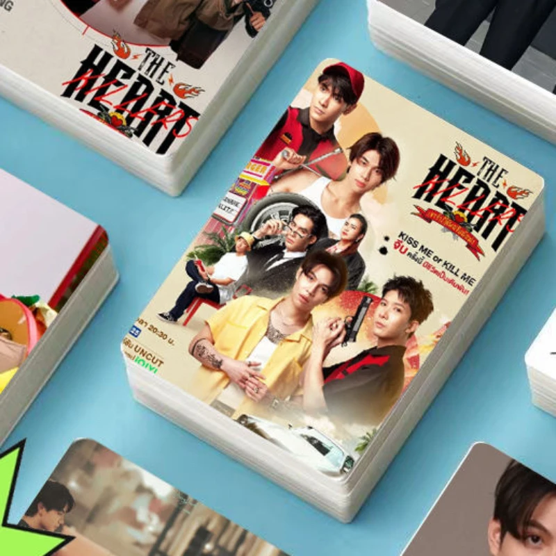 

30/50PC No Repeat Joongdunk Firstkhaotung Poster Photo Thai TV The Heart Killers Drama Stills Double-sided Printing 3 Inch Card