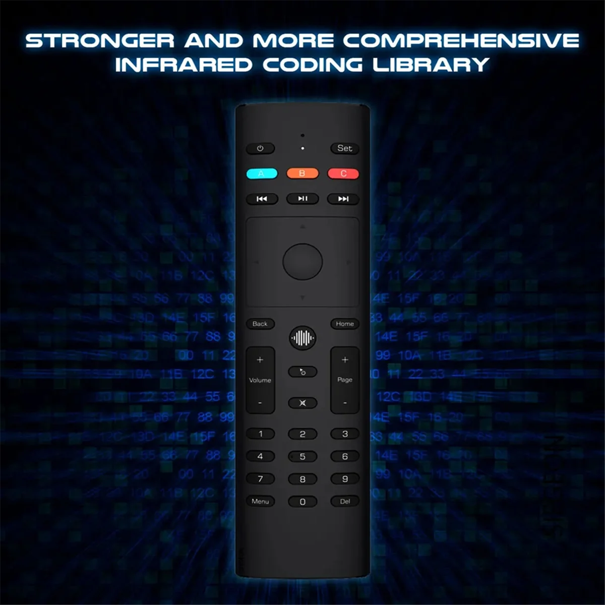 

New 3C-G40S Air Mouse Voice Microphone Gyroscope 2.4G Wireless 33 Keys IR Learning Remote Control for Android TV Box