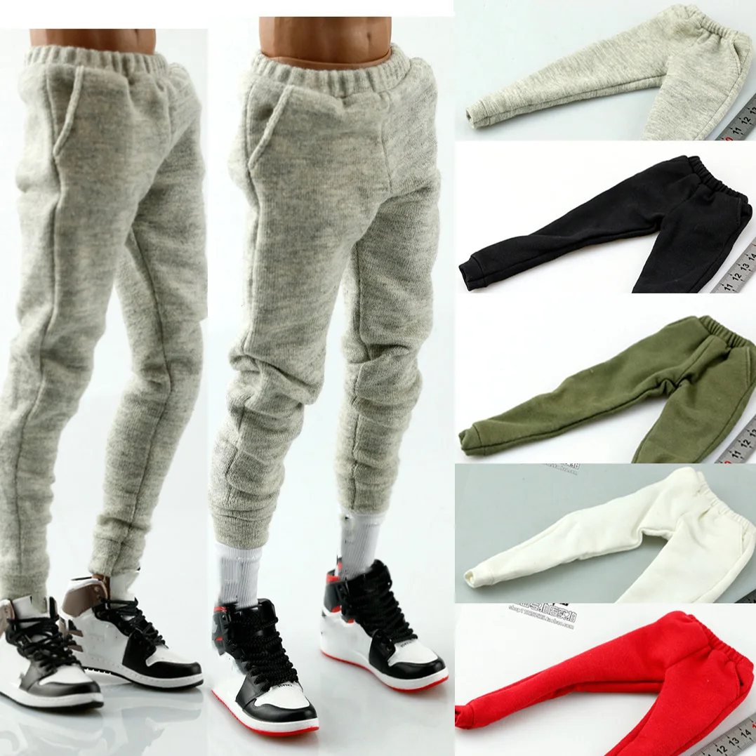 

5 Colors 1/6 Men's Casual Sweatpants Fitness Workout Running Sports Slim Fit Pants Yoga Pencil Legging for 12'' Action Figure