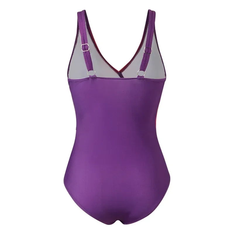 Einteilige Badeanzüge Damen Sport Bade bekleidung Sport Badeanzug offener Rücken Strand kleidung Badeanzug Regenbogen Farbverlauf Strand Bade bekleidung