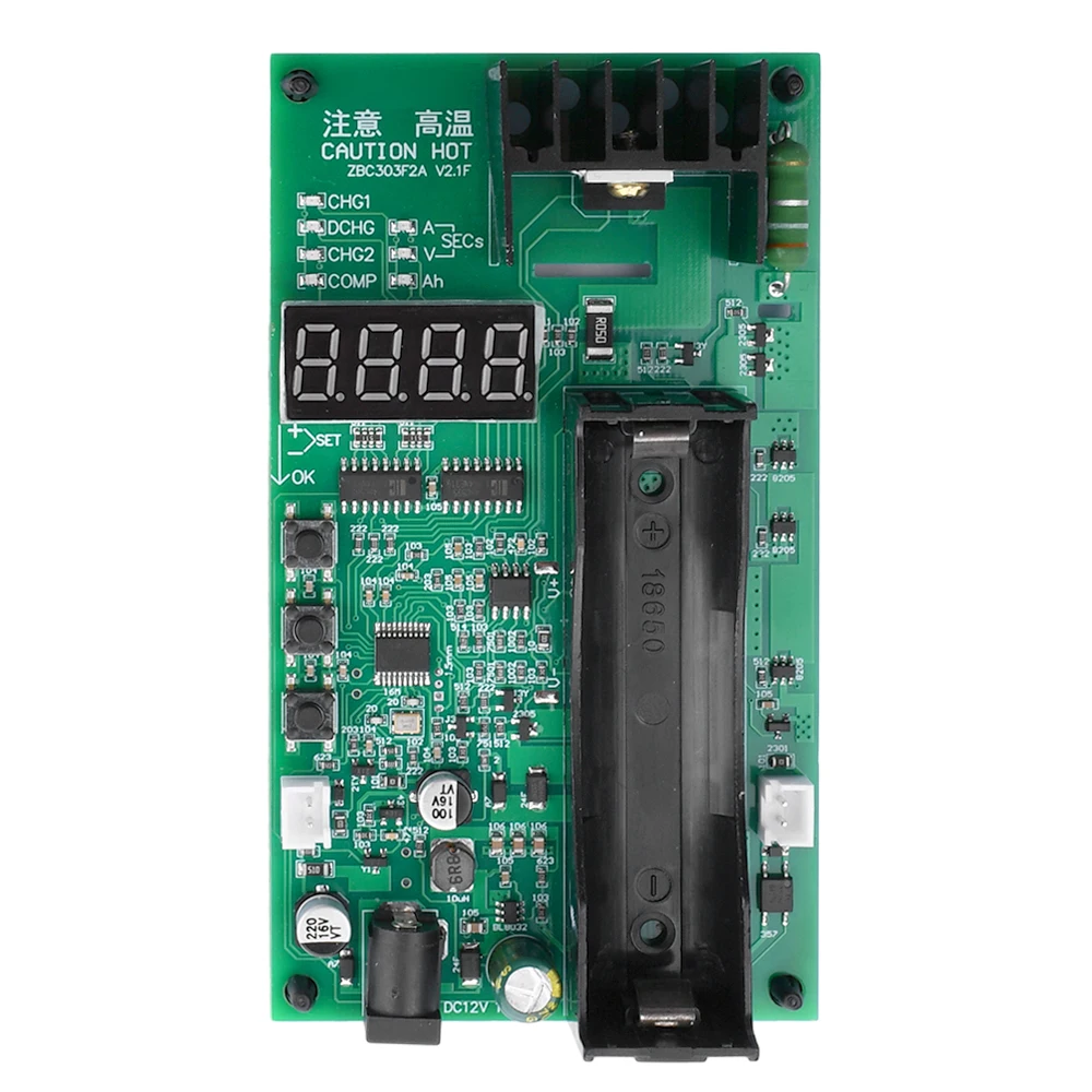 LED Digital Display Electronic Load Charging Discharging Tester 18650 Lithium Battery Capacity Tester Voltage Current Meter