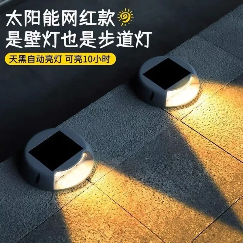 

Solar Walkway Light Turtle Shell Light Ground Hole-free Waterproof Footing Stair Decorative Lamps Outdoor Aisle Plank Road Light