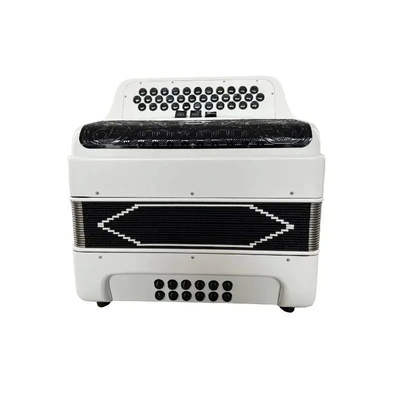 

Hot sales Cross-borderRegisters White Student Accordion Accordions Musical Black Grill