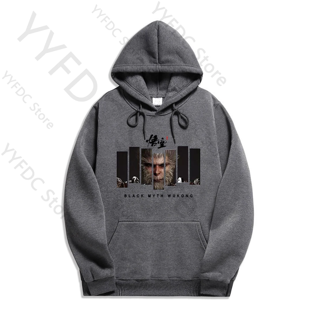 Black Myth Wukong Hoodies Cartoon Fashion Hop Hop Men Women Oversized Sweatshirt Autumn Loose Hooded Pullover Anime Print Hoodie