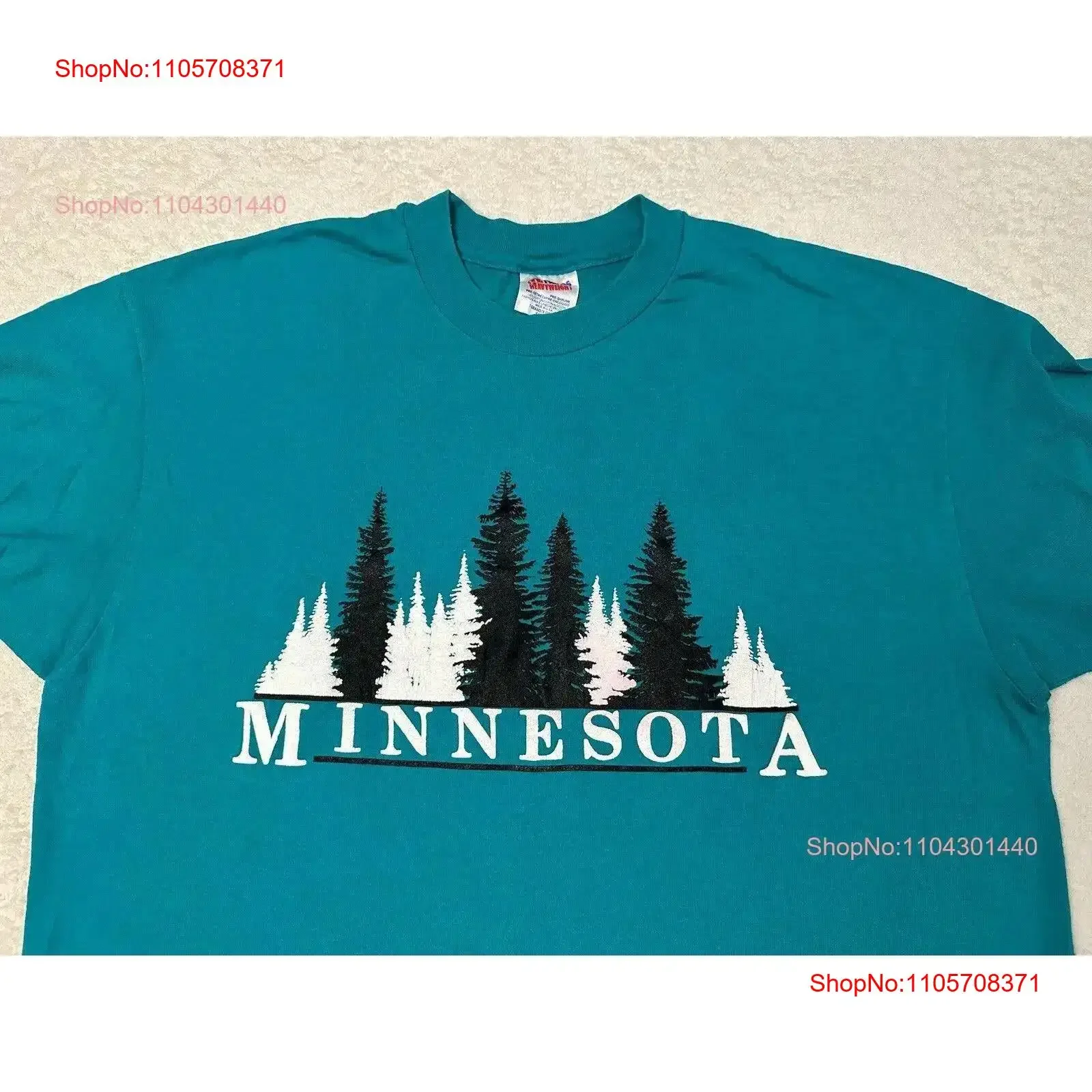 Vintage 1990s 90s Minnesota Tree Trees Forest Puff Print Nature T Shirt XL NEW vintage Washed Soft Unisex homme Casual