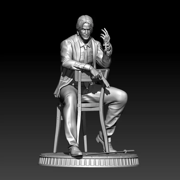 

1/18 1/24 наборы моделей из смолы, фигурка убийцы фитиля, неокрашенная, без цвета, RW-1052