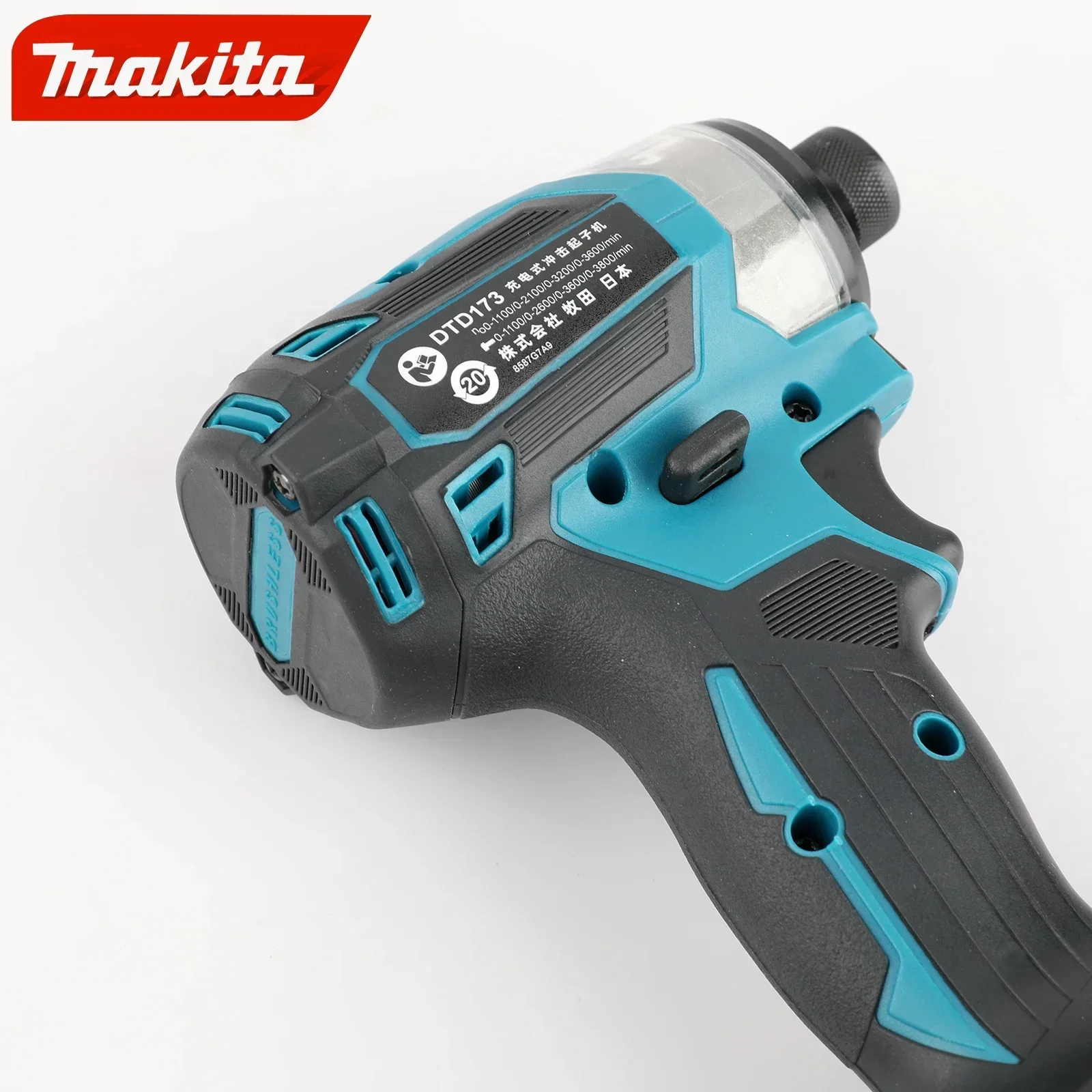 Makita No Battery DTD173 Blue, Black and White, Black, Purple, Red, Brushless Screwdriver, Rechargeable Electric Screwdriver