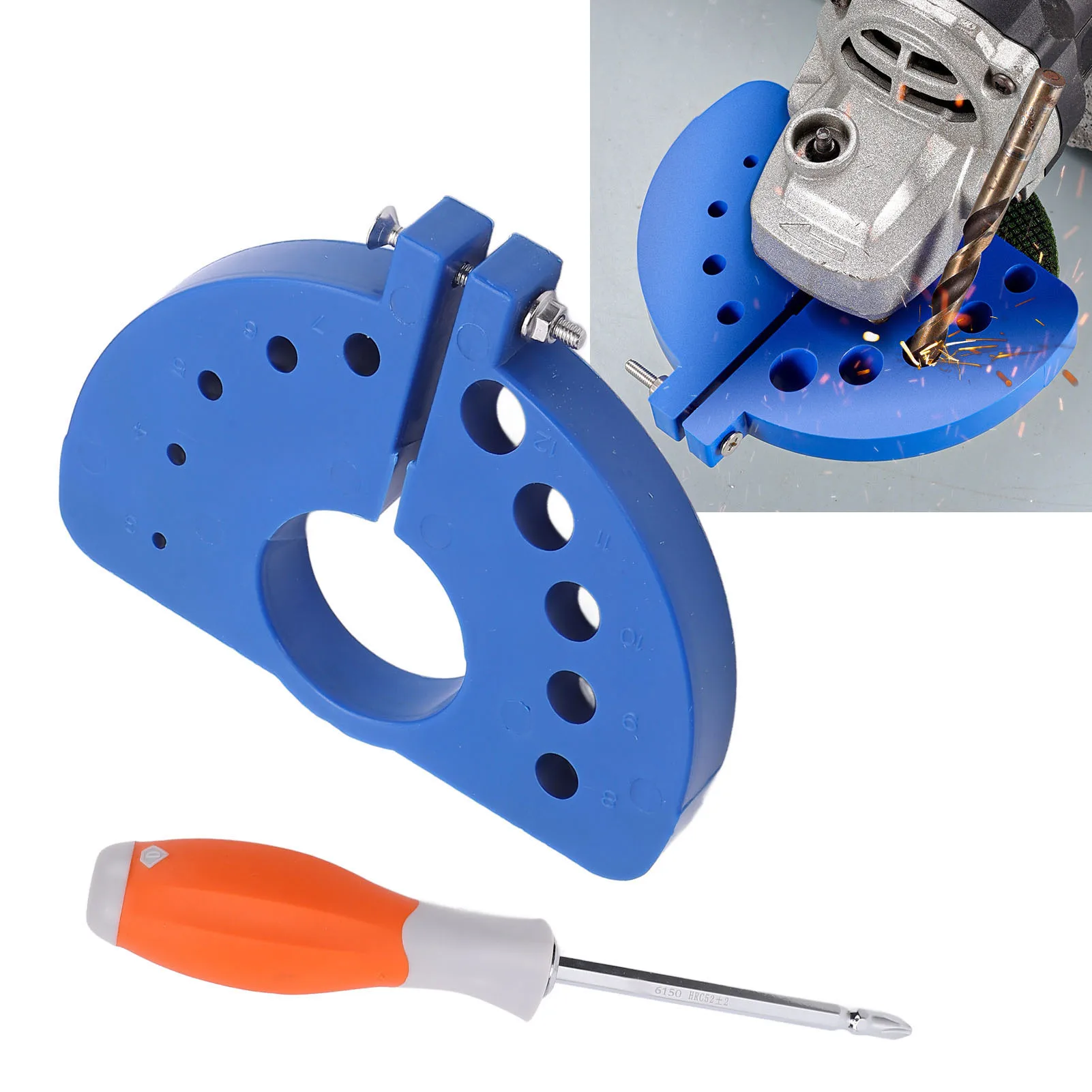 

Drill Bit Sharpener Diameter 3 4 5 6 7 8 9 10 11 12 Anti Aging Angle Grinder Drill Bit Sharpener Portable Plastic for Travel