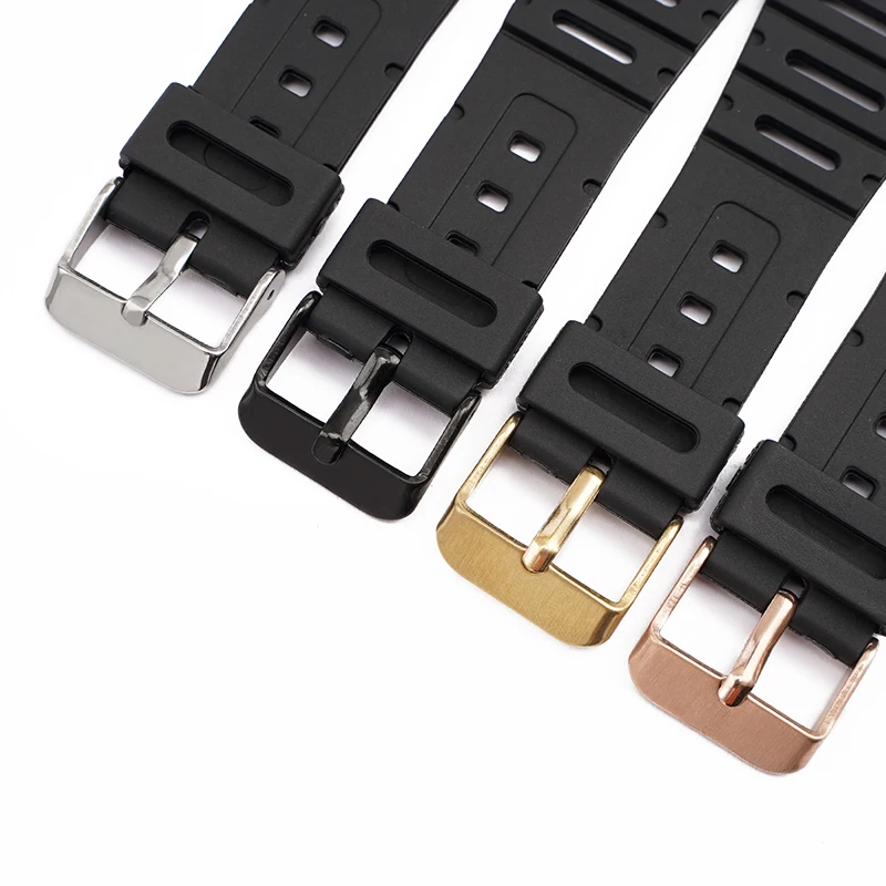 Soft Watch Accessorise Band For Casio watch strap CA-53W CA-61W FT-100W W-520U W-720G tpu 18mm 20mm Wristband Belt FT100W