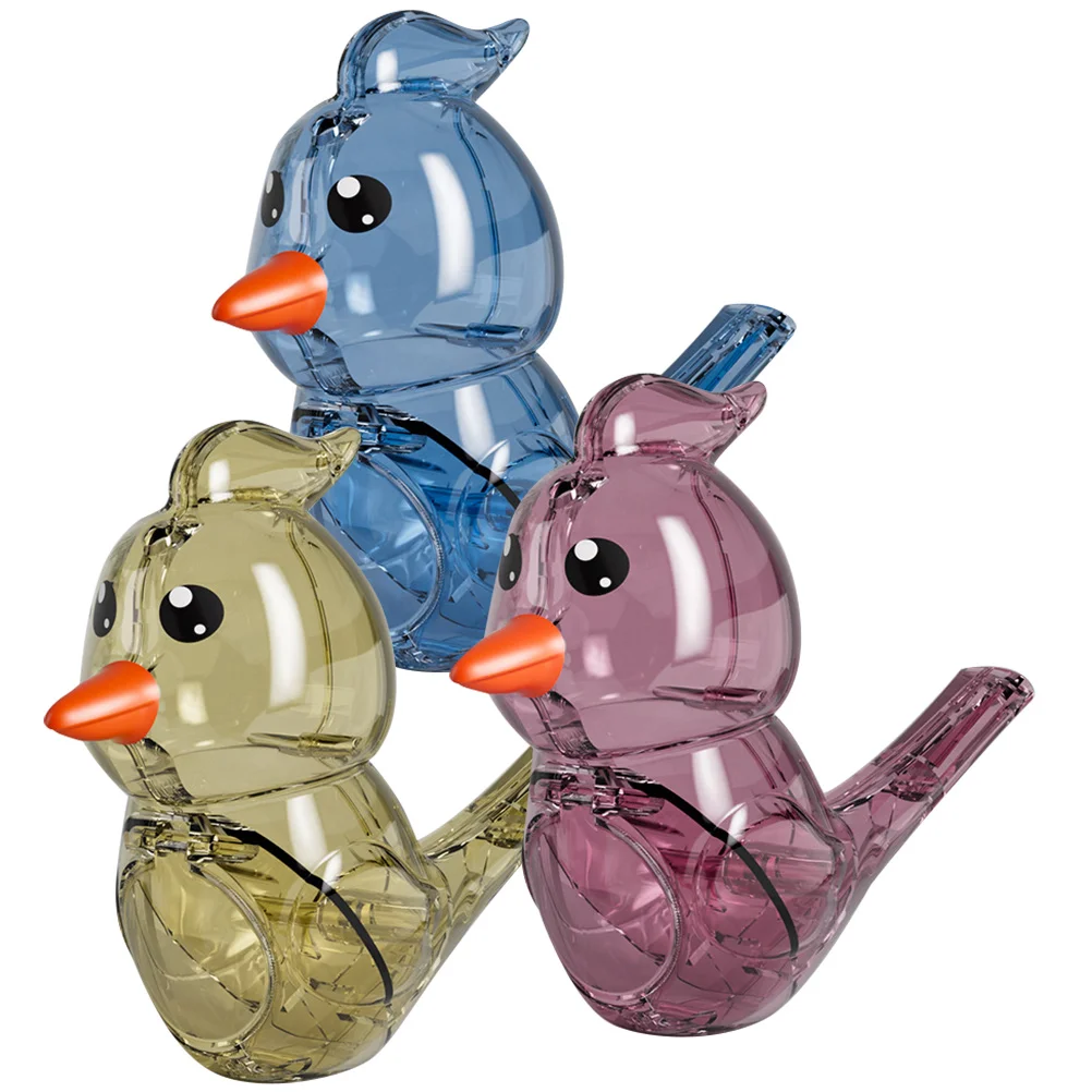 3 Pcs Whistle Toy Cartoon Props Bird Whistles For Party Musical Instrument Plastic Adorable