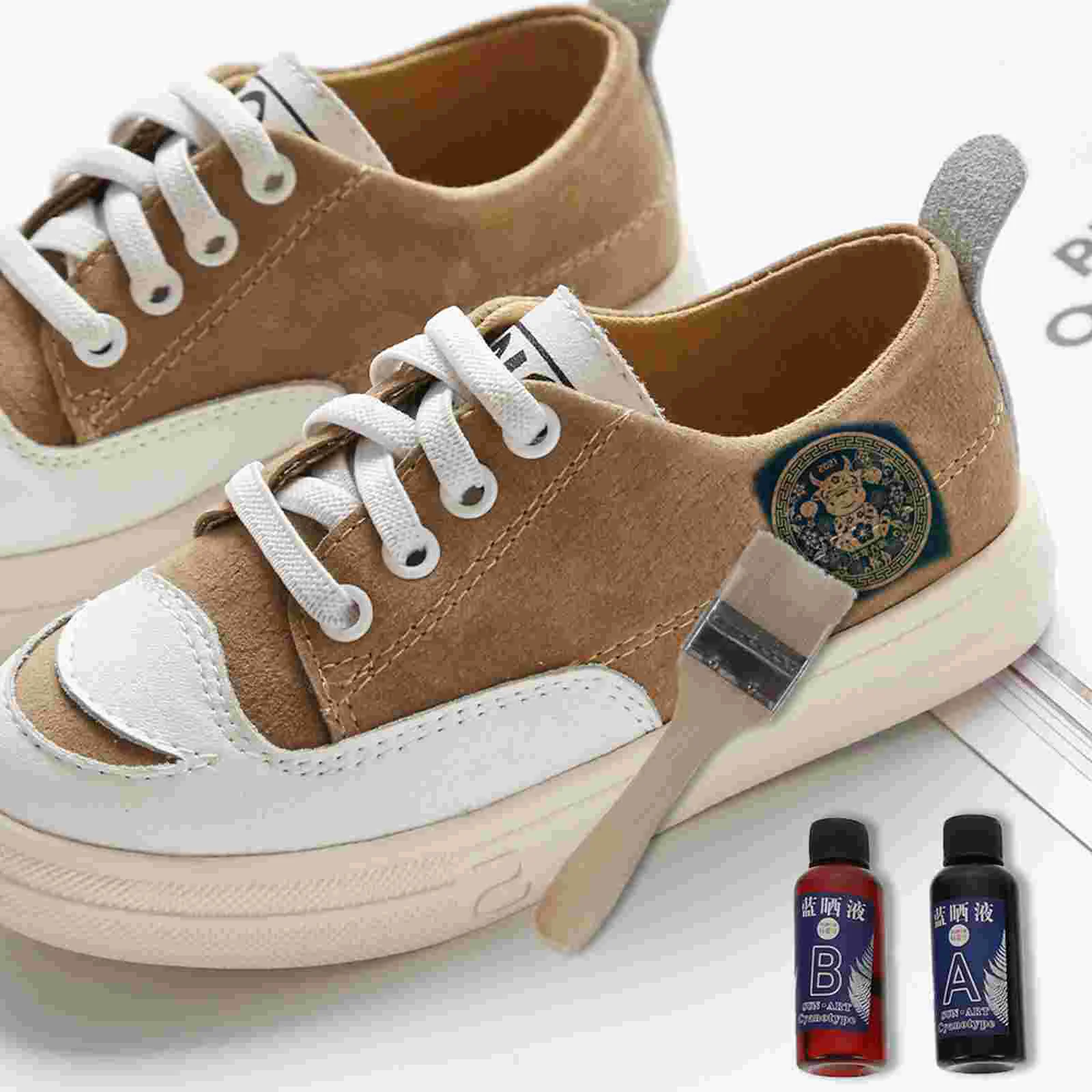 Cyanotype Material Pack Printing DIY Kit Crafts Liquid Gloves Painting Materials