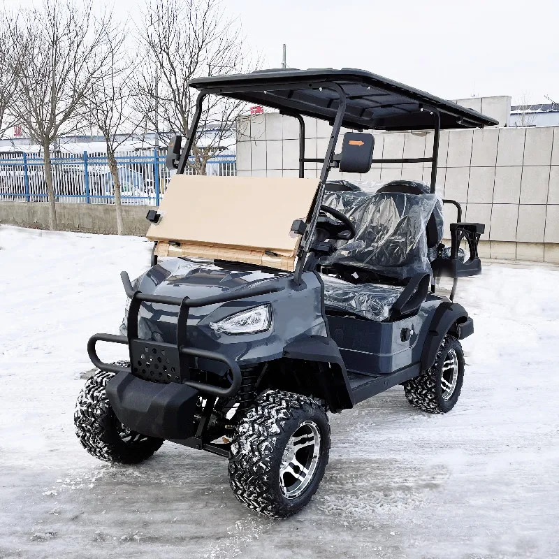 Hot sale China New Model 2+2 Seater 4/5kw Motor Lithium Battery 48V 60V 72V Golf Cart Electric Buggy Hunting Cart