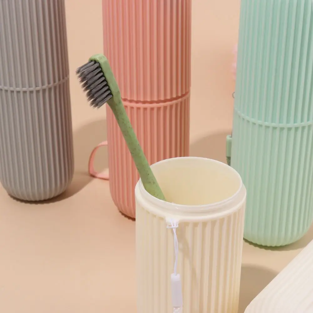 Portable Travel Toothbrush Case Storage Box Plastic Wash Cup Mouthwash Toothbrush Box Creative Toothbrush Cup Travel Supplies