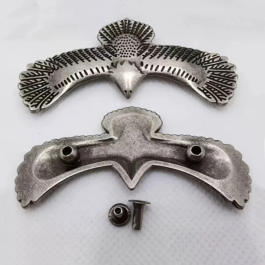 8-Piece Metal Eagle Rivets, Leather Craftsmanship Accessory Decorative Rivets, DIY Leather Craft Connecting Clasps