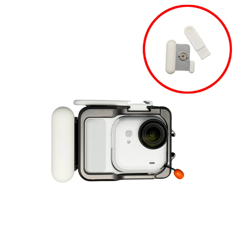 1Set For Insta360 Go Ultra Action Camera Handle Grip Kit Shutter Button Control Bracket 3D Printed Quick-Release DIY Accessories