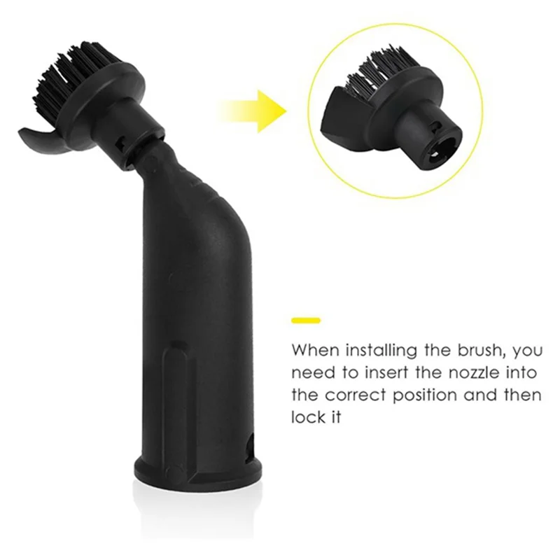 

A66Z Window Nozzle Scraper Round Brush Steam Set For Karcher SC2 SC3 SC4 SC5 SC7 Steam Cleaner Part Remove Stubborn Stain