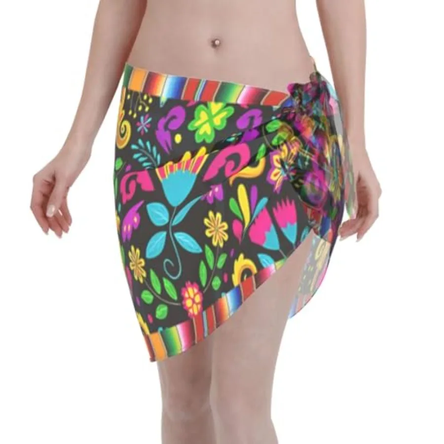 

Пляжная накидка-саронг, полупрозрачная юбка-парео для купальника, пляжная одежда для плавания