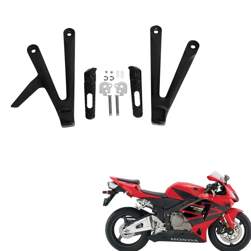 For Honda CBR600RR 600 RR 2005 2006  Passenger Motorcycle Rear Footrest Footpegs Brackets  Motorcycle Acsessories