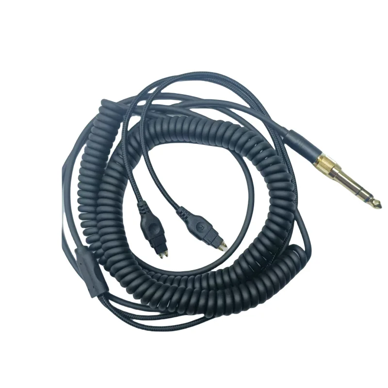 Hochwertiges Audiokabel für HD580 HD600 HD650 HD660S HD6XX Headset 3,5mm+6,35mm auf 3,5mm Stecker Spiralkabel – Detail 3