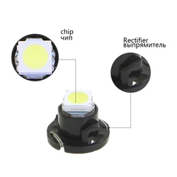 10pcs Dashboard lights T3 T4.2 T4.7 Car LED Neo Wedge Switch Radio Climate Control Bulb Instrument Dash Indicator Ac Panel