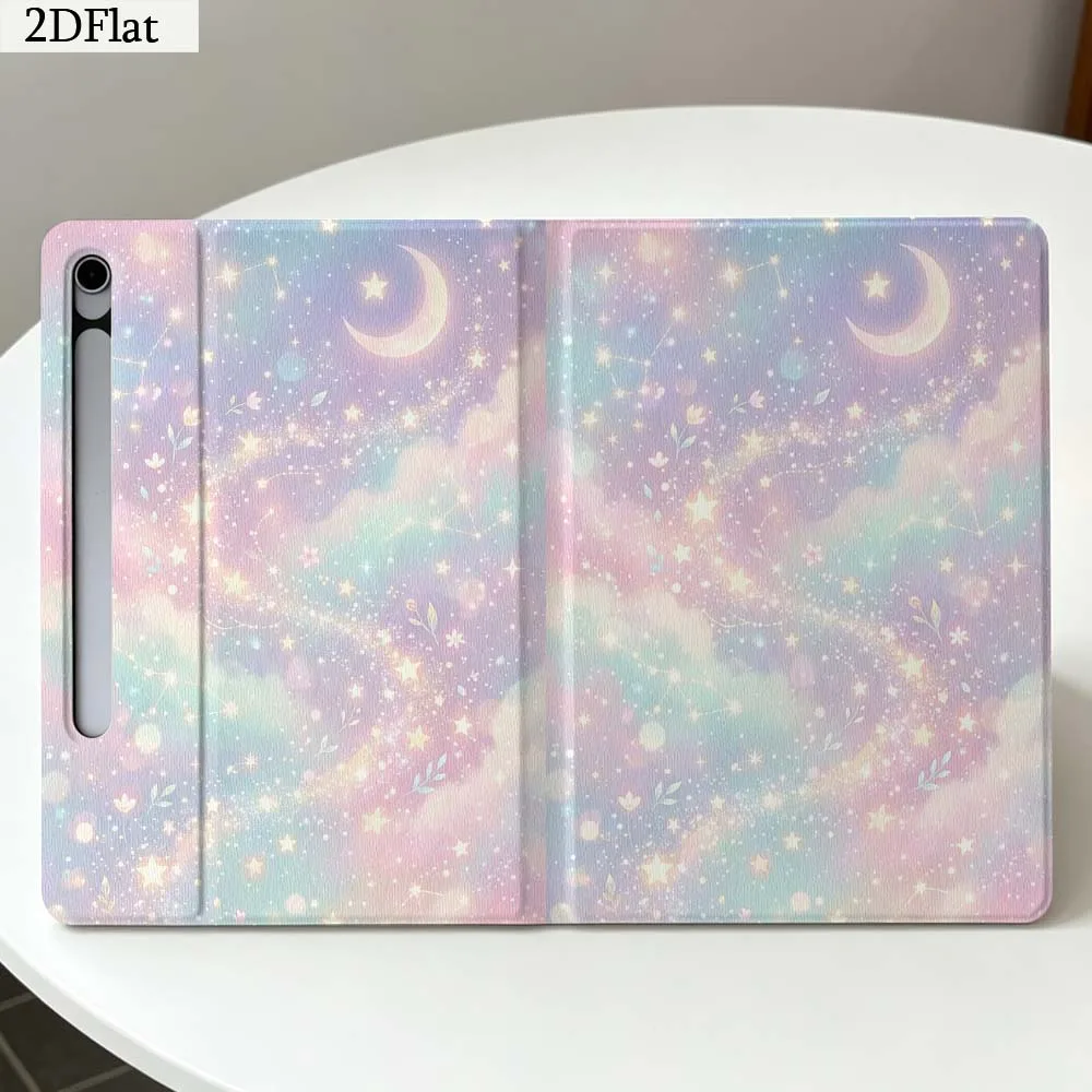 Cartoon Starry Cloud Sky For Samsung Galaxy Tab S11 S10 S9 S8 S7 S6 A11 A10.1 A9 A8 A7 Ultra FE Plus Soft Tablet Case Gift