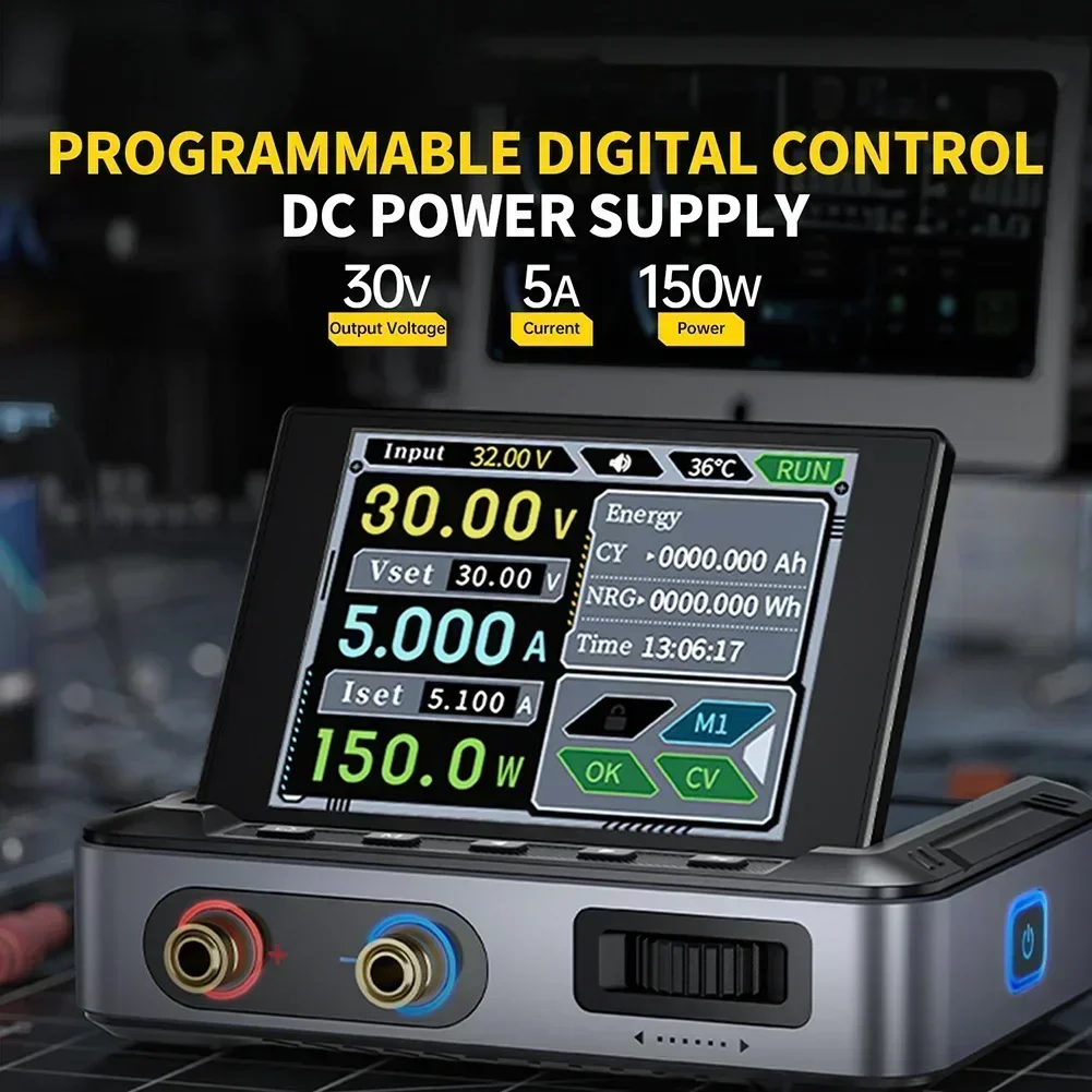 DPS-150 CNC DC Adjustable Regulated Power Supply Ultra-low Ripple 150W Portable 30V 5A Power Supply Programmable Power Source