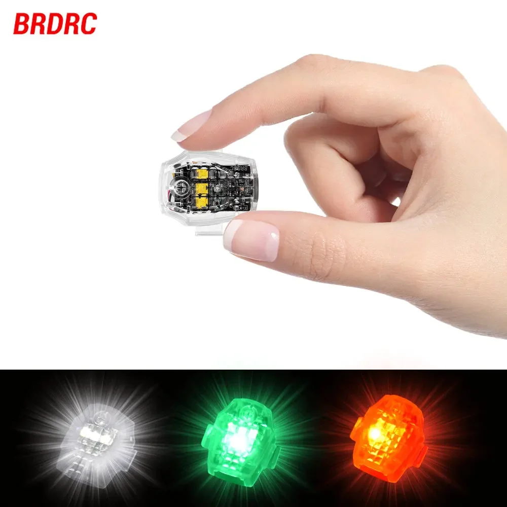 BRDRC Universal Night Flight LED Light for DJI Avata 2/Mini 3 Pro/Air 2/Mini 2/Mavic 2/Mavic 3/FIMI X8SE Drone Warning Light