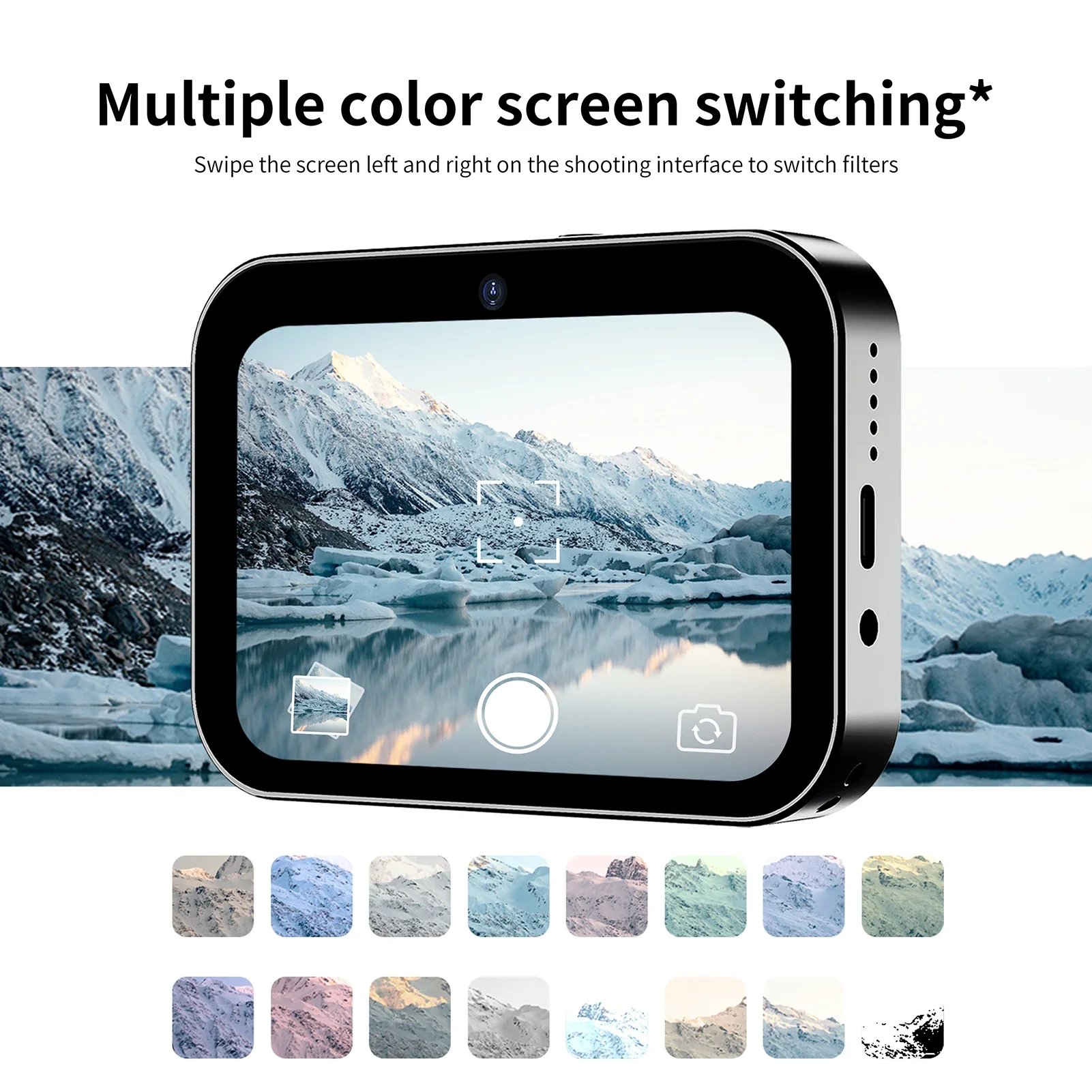 

4K CCD Digital Camera 64MP Digital Video Camera with 3 Lens 3 Inch Touch Panel 16X Digital Zoom Built-in Flash IR Night Vision