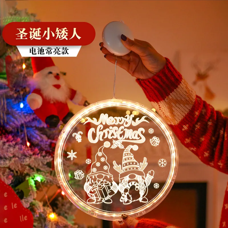 

New Christmas Atmosphere Decoration Lights Holiday Atmosphere Lights Illuminated Pendant Lights Led Light String Battery Version