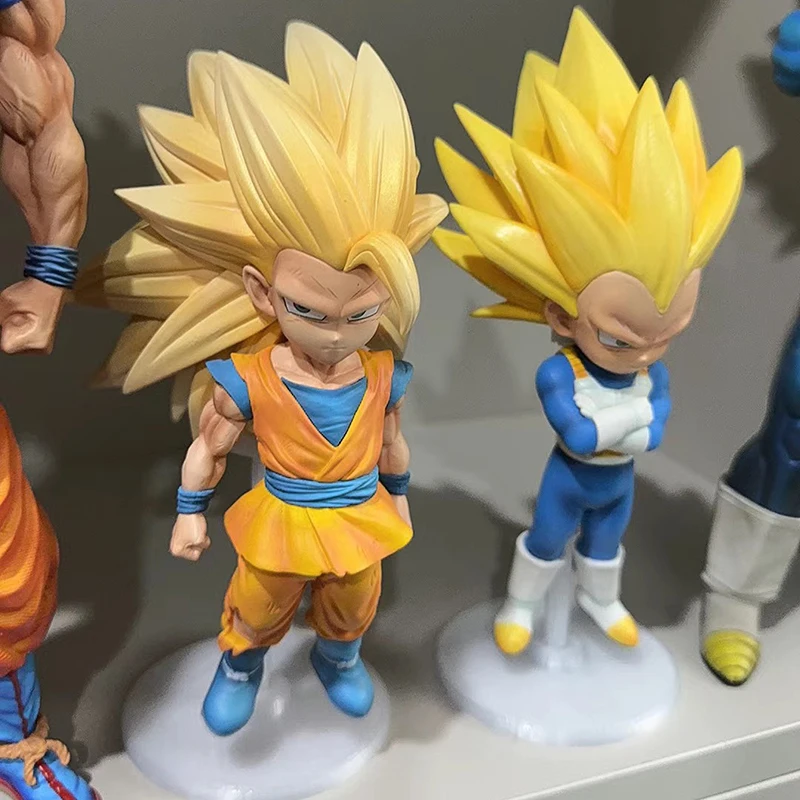 Figurine Dragon Ball SSJ3 Vegeta, 21cm/ 8.27 pouces, Super Saiyan 3 Goku, Collection de figurines d'action, modèles de jouets, cadeaux de noël