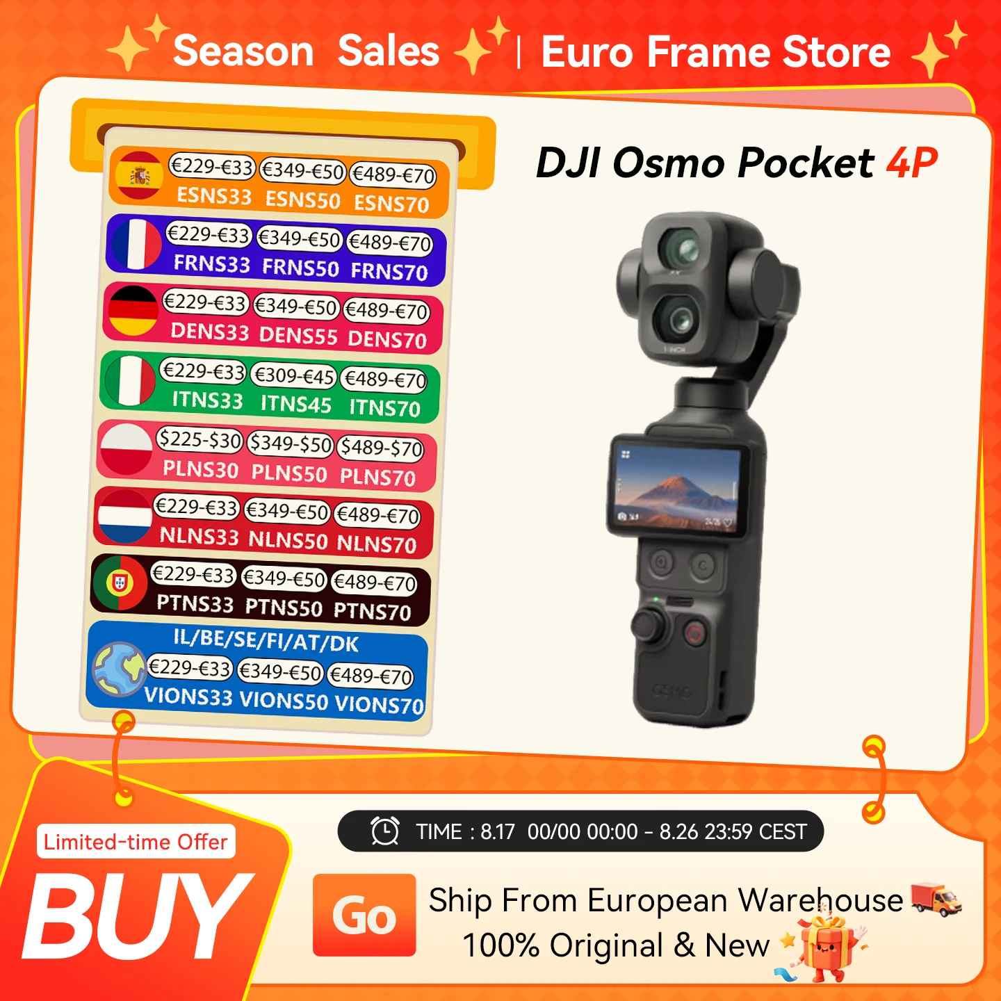 DJI Osmo Pocket 4P — vlog e slow-motion in tasca senza montare nulla
