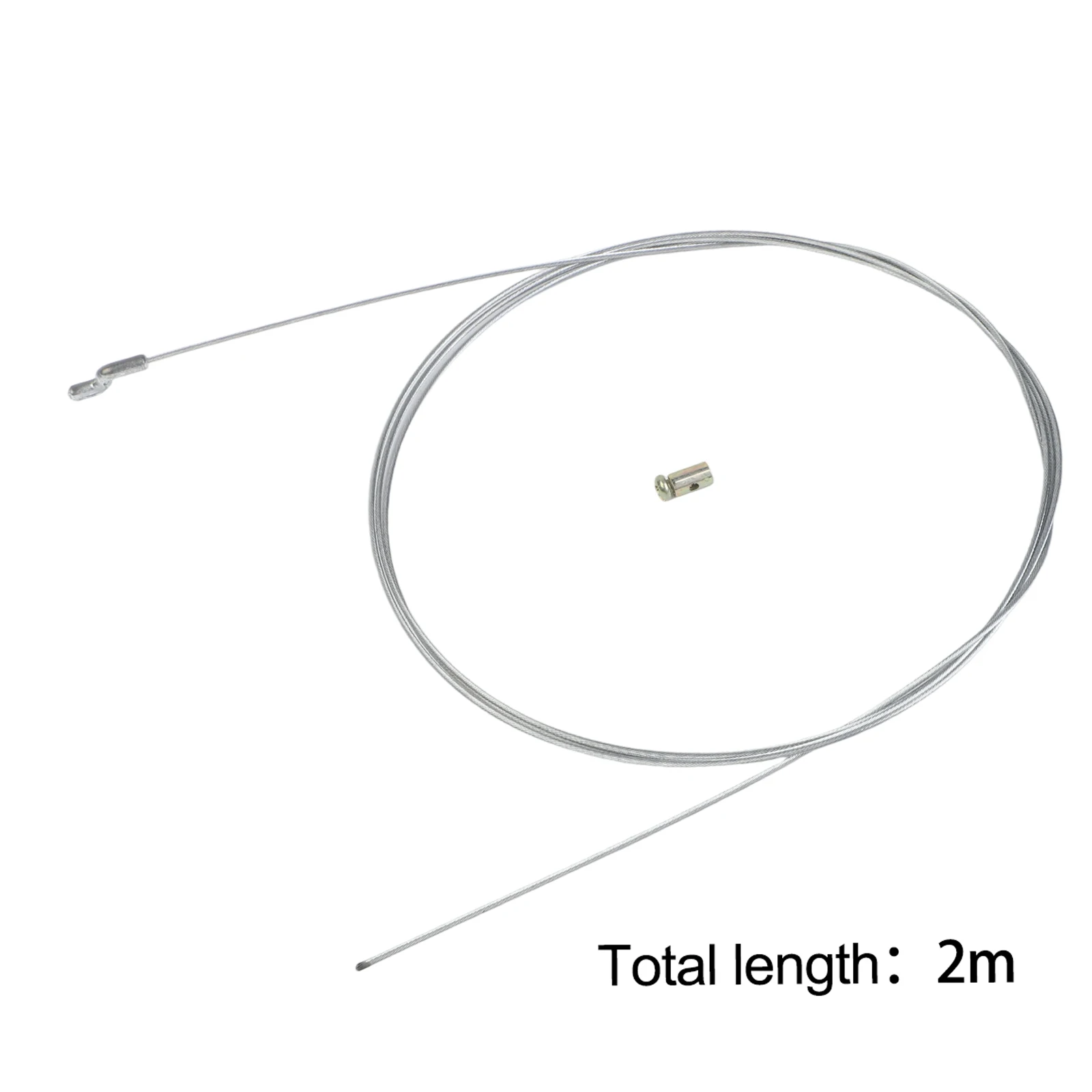 Steel Wire Throttle Cable with Z End Cap and Threaded Steel Connector for Lawnmowers and Garden Machinery Repair Applications