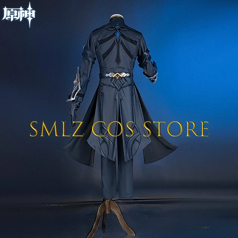 

II Capitano Game Genshin Impact The Captain Cosplay Thrain Sentinel Knight Costume Uniform Cloak Suit r;5'b\7,k/