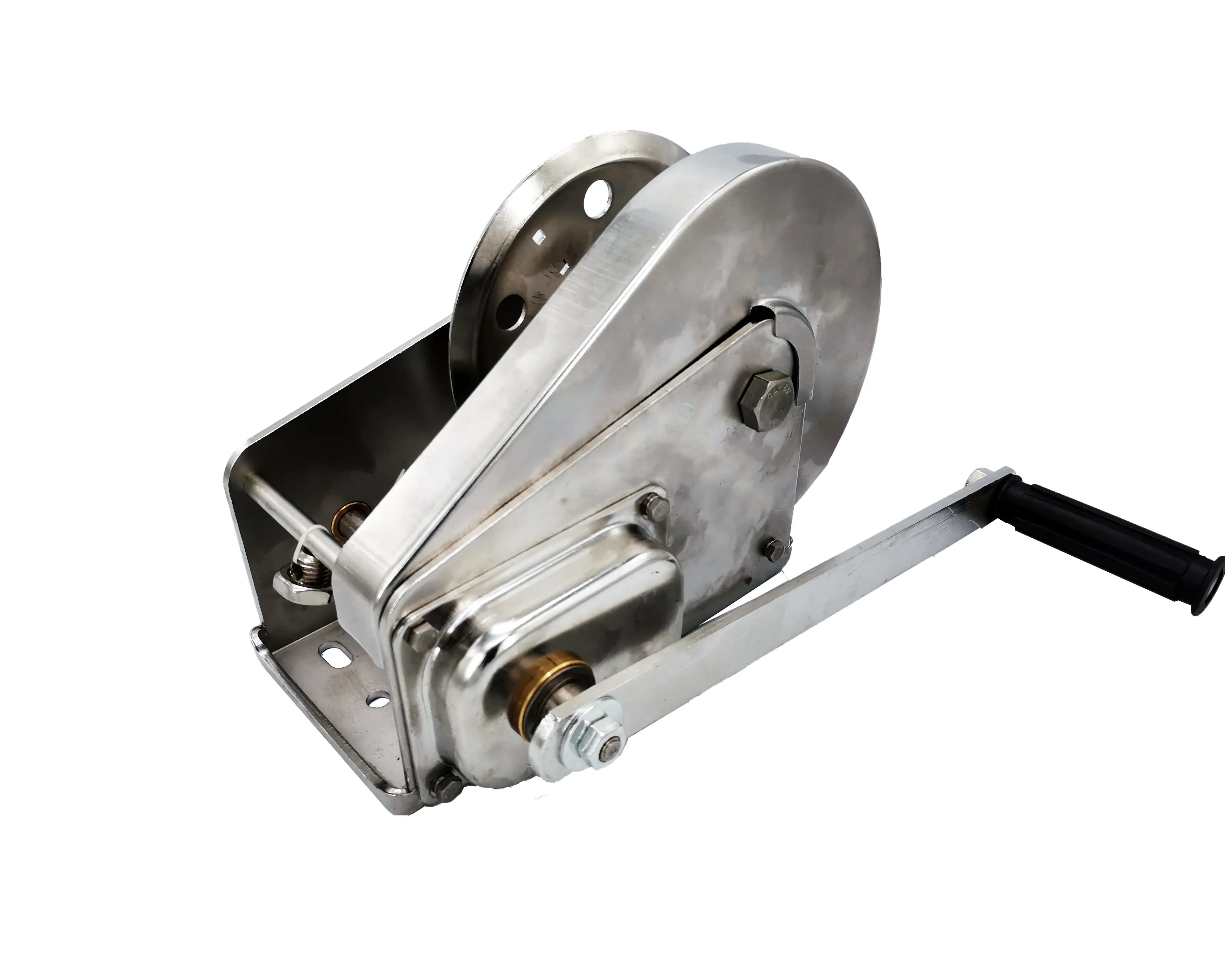 High Quality 2600LBS Stainless Steel Pulling Winch Manual Brake Hand Winch for Yacht or Boat  Anchor Winch