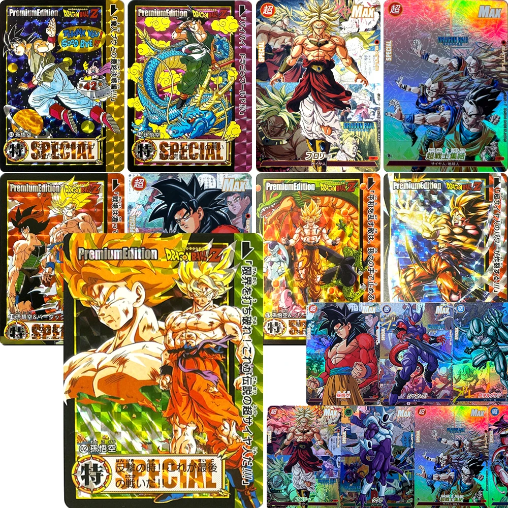 

Anime characters Dragon Ball Super Chichi Cell Frieza DIY Homemade Cool Game toys Collection card Christmas birthday gift