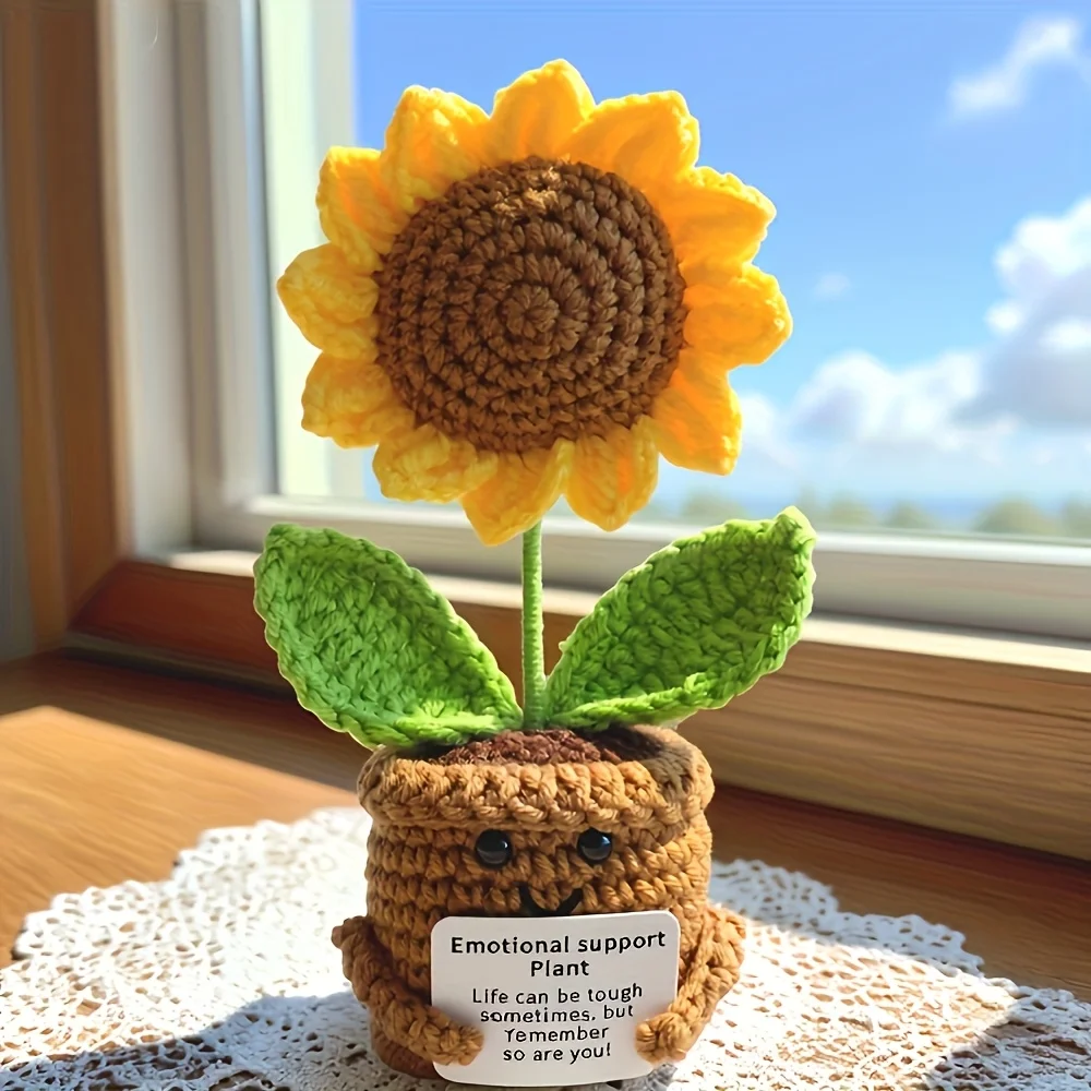 Crochet Potted Tabl…