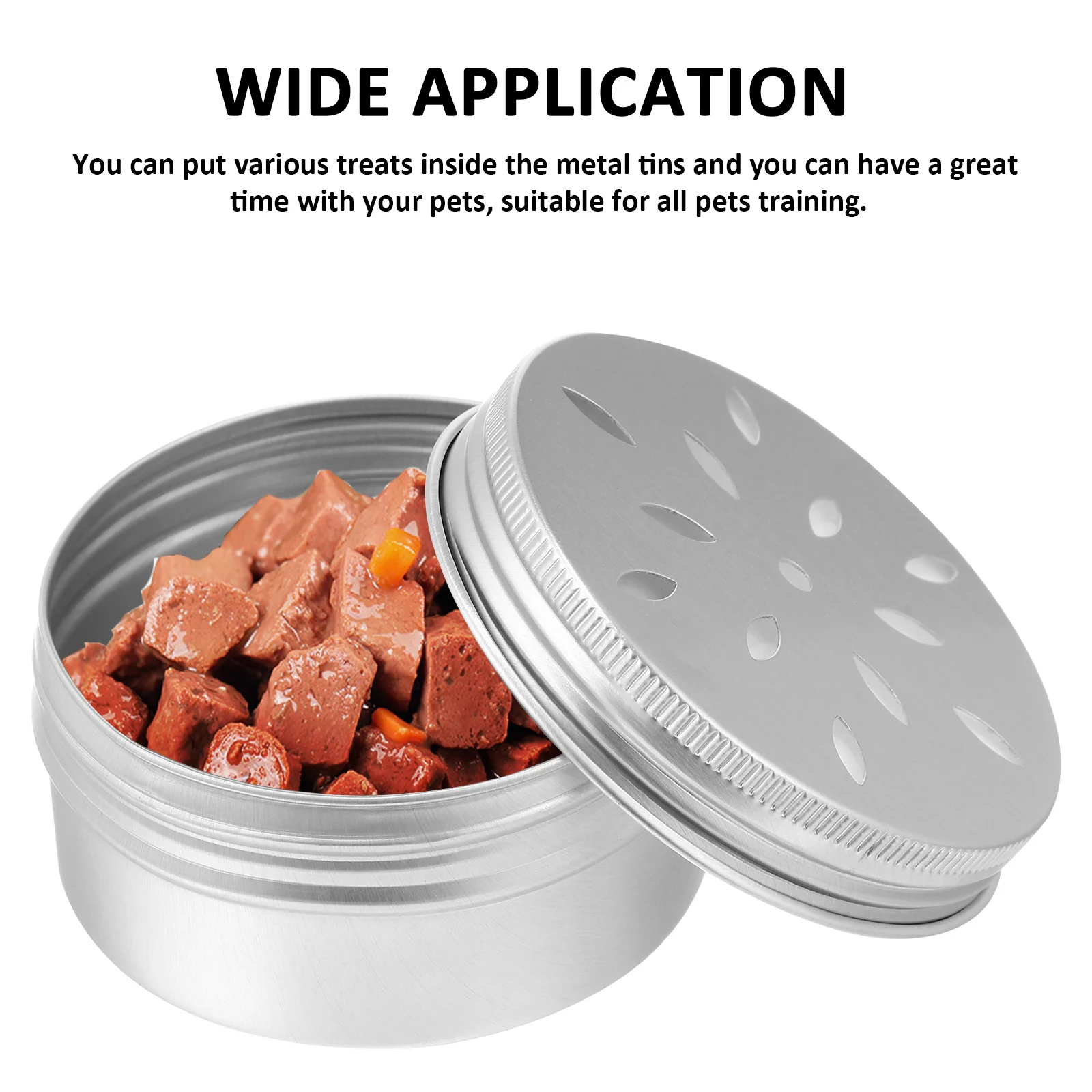 Dog Training + Soft Magnetic Adhesive Food Container Metal Tins with Lids Case Plastic Tool Work Kit