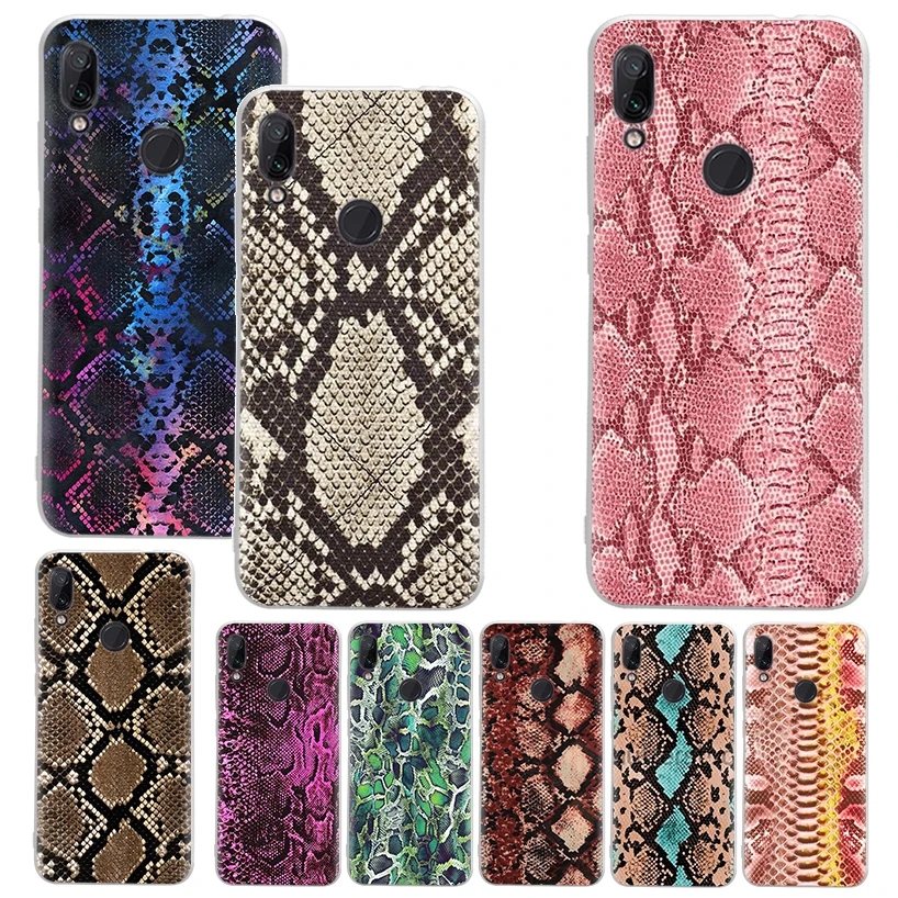 Pink Snake Skin Printing Drawing Phone Case For Xiaomi Redmi 9 9A 9C 9T 10 10A 10C 12 12C 8 8A 7 7A 6 6A S2 K20 K40 Pro Soft Sil