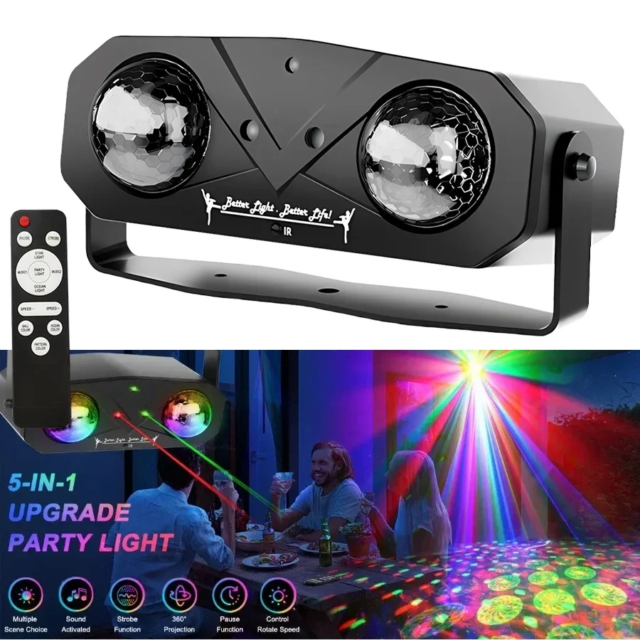 

USB-разъем RGB Laser Aurora Dream DJ Disco Lights Patterns Проектор Вечеринка Светодиодный бар Танцевальная комната Рождественское украшение Сценический эффект