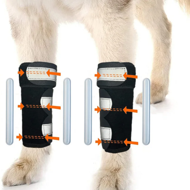 

Pet Supplies Dog Leg Guards Reflective Strips Dog Knee Pads Knee Support Straps Leg Joint Protectors for Large Dogs