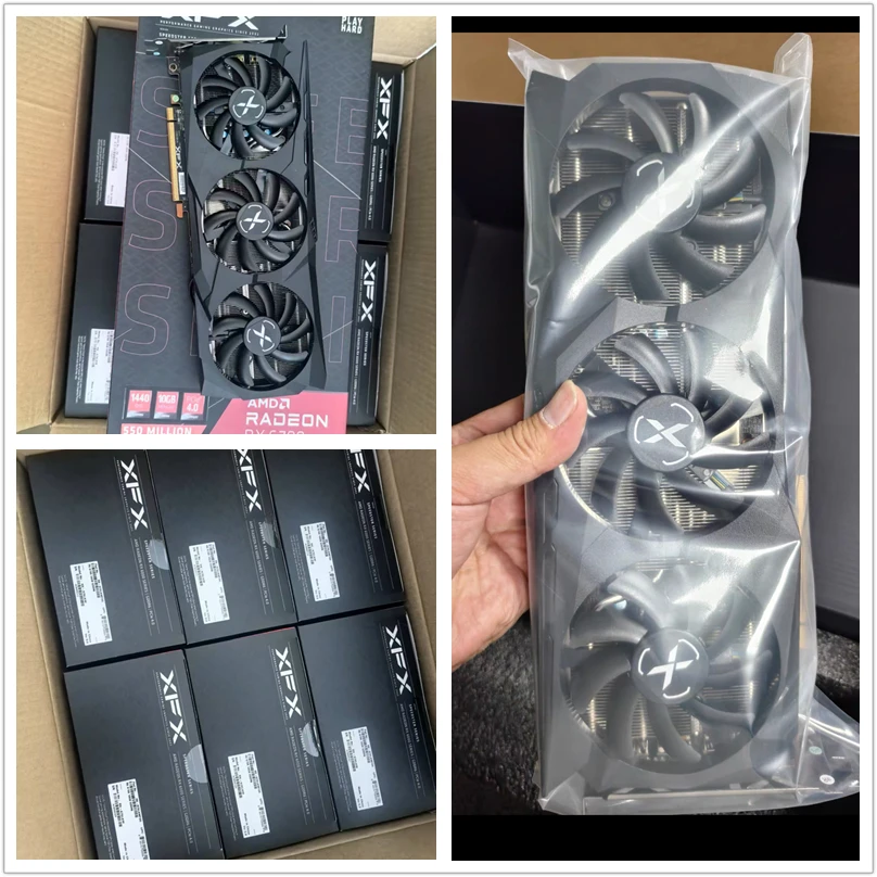 XFX RX 6700 10GB GPU بطاقة الفيديو Radeon AMD RX6700 10GB بطاقة الرسومات ألعاب الكمبيوتر بطاقة الرسومات بطاقة الرسومات